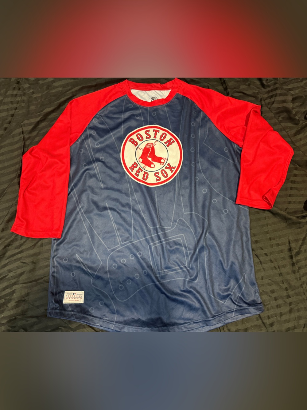 Genuine Merchandise Boston Red Sox Navy and Red Raglan Jersey